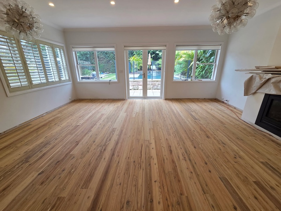 Open plan sanded