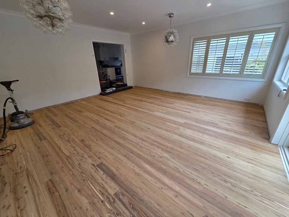 Second living area sanded